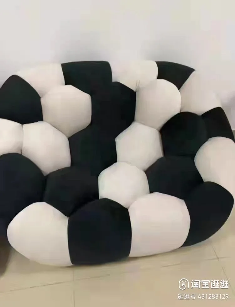 New design bubble sofa chair fabric soft legless honeycomb lounge chair single seater lazy couch for home balcony