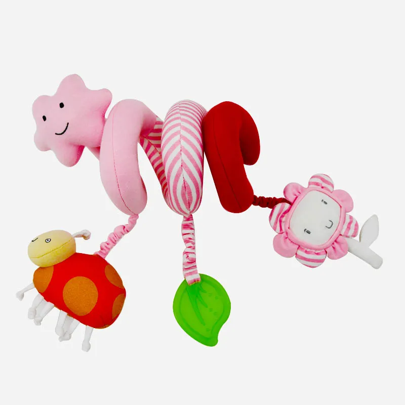 New arrival Newborn infant stroller toys baby crib mobiles bed hanging plush flower toys crib mobile Spiral toys