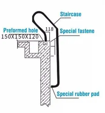 316ss Pool equipment accessory  2/3/4/5steps Anti-slip With Safety  Swimming Pool Ladder 304 stainless steel for swimming pool