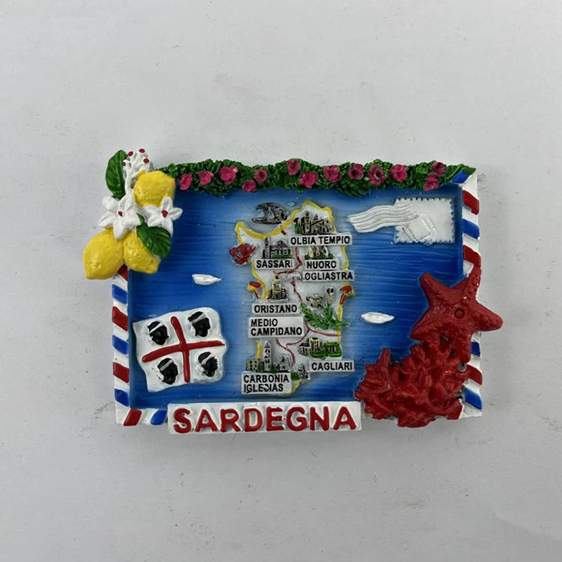 Custom Italy Creative Tourist Souvenirs Style Resin Fridge Magnet Custom 3D Resin Crafts Dolphin Fridge Magnet