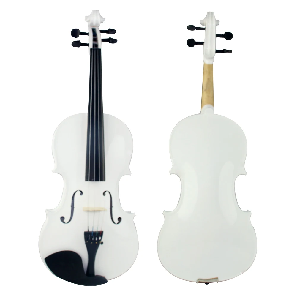 Beginners Colored solid spruce Universal Violin with free case bow
