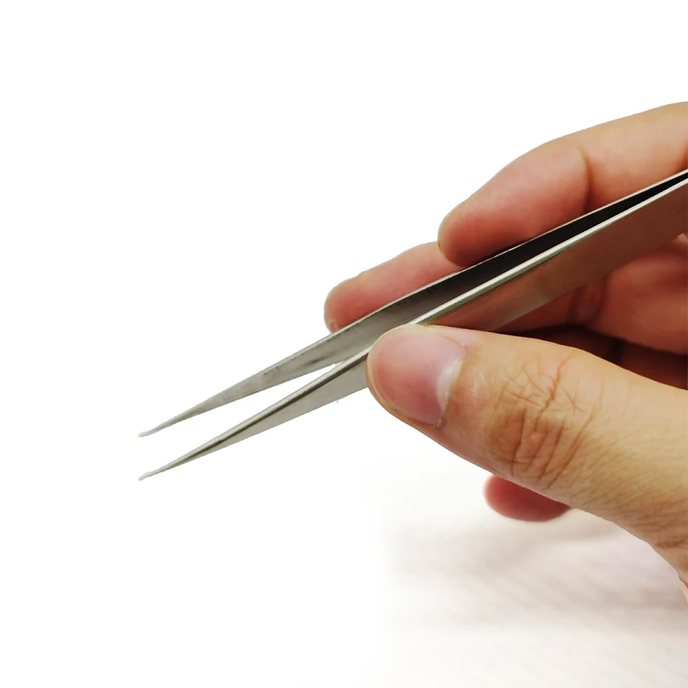 Custom multiple styles tweezers stainless steel sliver pinzas pincet set
