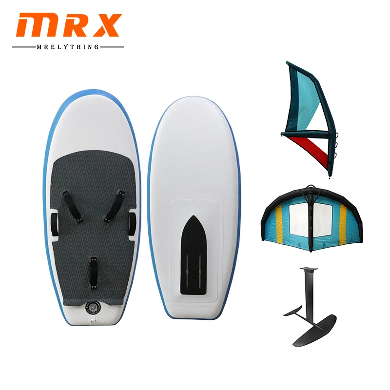 MRX wholesale high quality portable mini mid length inflatable powered efoil surf board decorative surfing sup surf rescue board