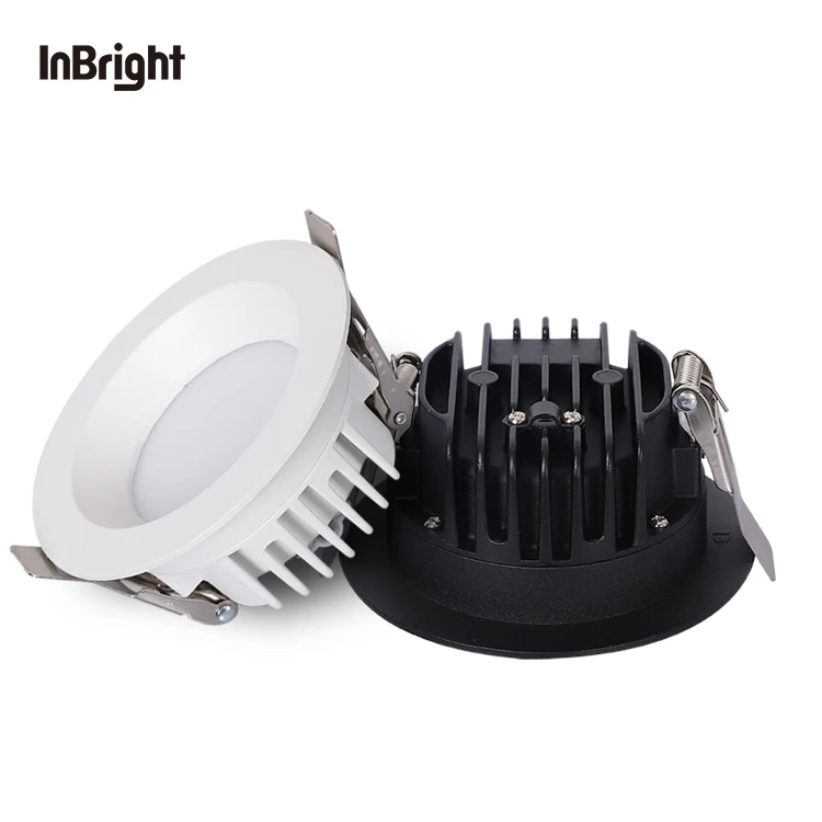 Residential Dali Dimmable LED Down Light Aluminum Recessed Ceiling Lighting 15W Fixed SMD IP65 Downlight