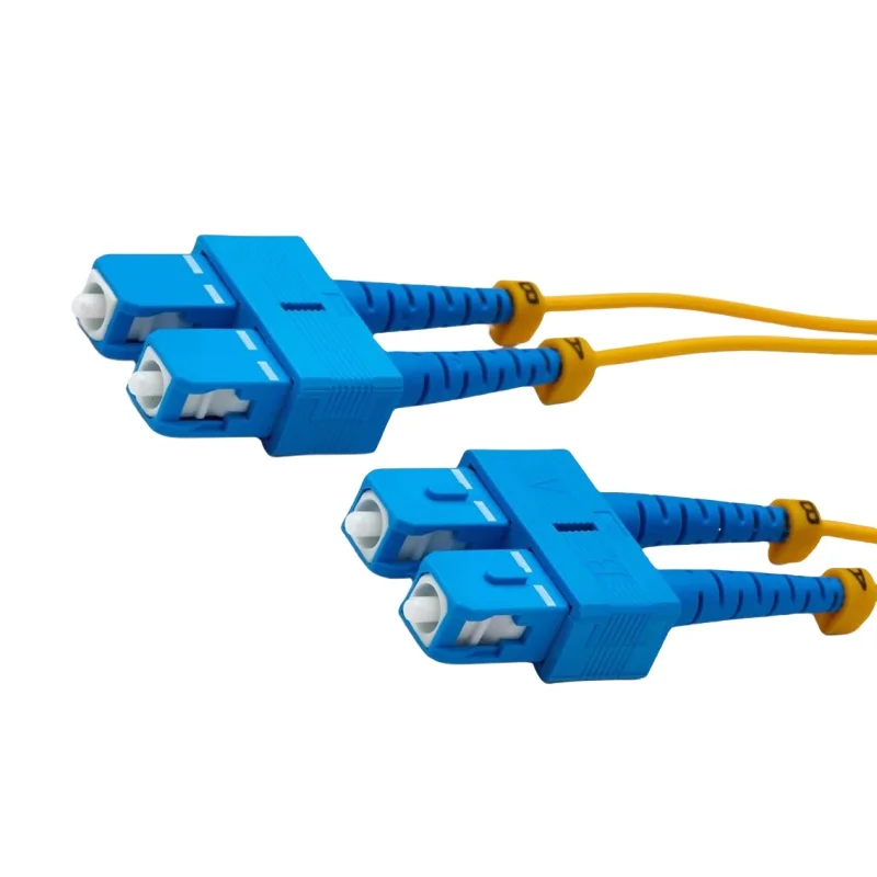 SC/UPC-SC/UPC однорежимный 9/125 OS2 дуплексный волоконно-оптический патч-корд используется для оптоволоконного оборудования LC SM DX разъем