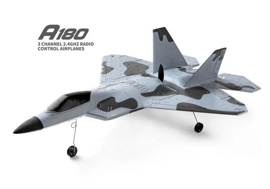 XK A180 F22 320mm Wingspan 3D/6G Mode Switchable 3-Axis/6-Axis Gyro Aerobatics 2.4G 3CH EPP RC Airplane RTF with LED Searchlight