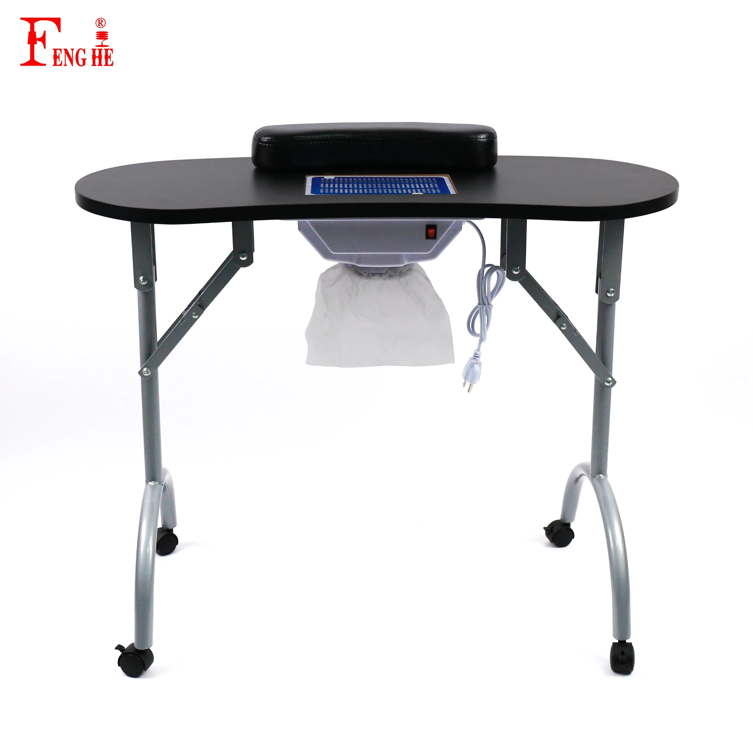 Fenghe MT-008 Black White pink Makeup Artist Hand Dry Fan Professional Nail Table