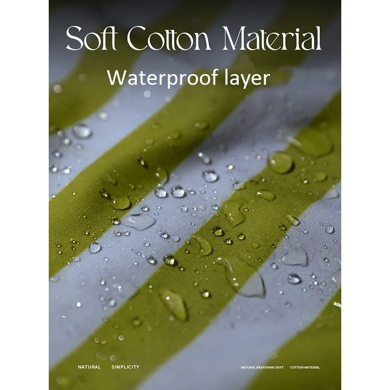 Women Water Oil Stain Resistant Stylish Straight-Back Waist Polyester Waterproof Apron with 2 Big Pockets