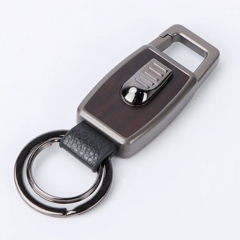 Custom blank metal wood keyring metal keychain,manufacture key metal ring