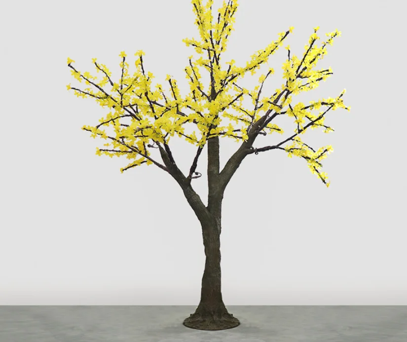 2.2m leds Outdoor Artificial LED Cherry Blossom Christmas decoration white simulation trunk led tree light