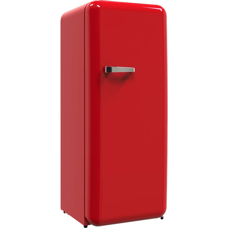A+++ vintage fridge in SEMG style upright freestanding retro refrigerator