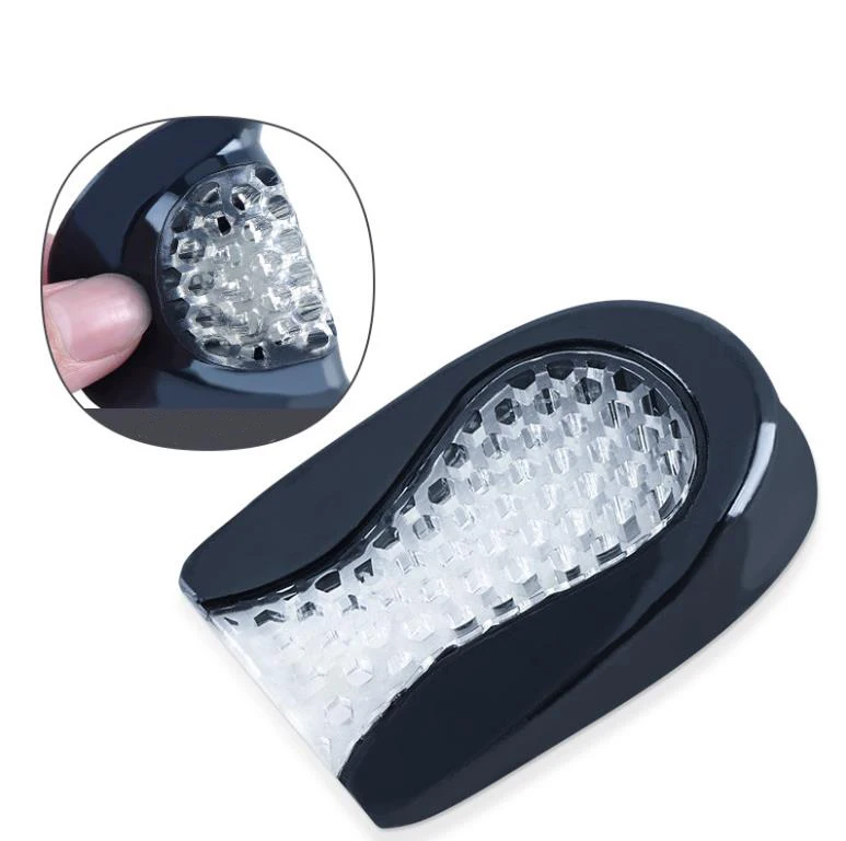 1 пара черный соты с амортизацией самоклеящийся PU гель костной Шпоры боли каблук массажная подушка под пятку чашки