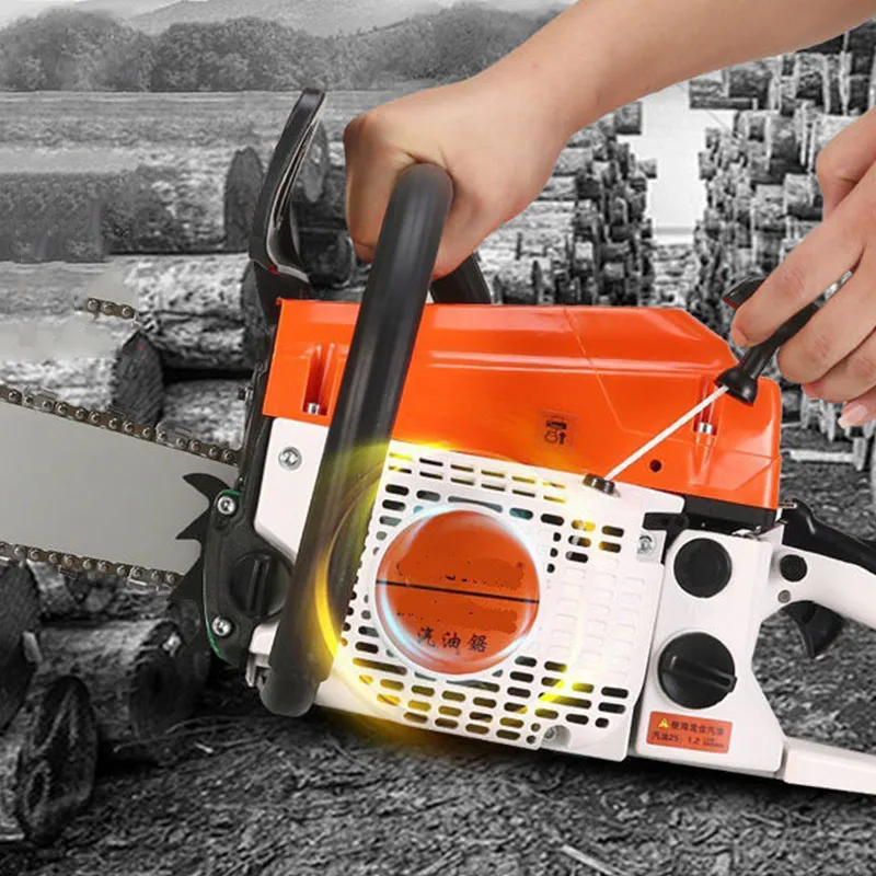 New petrol saw chain saw portable householdchain saw petrol saw high power logging saw fire equipment