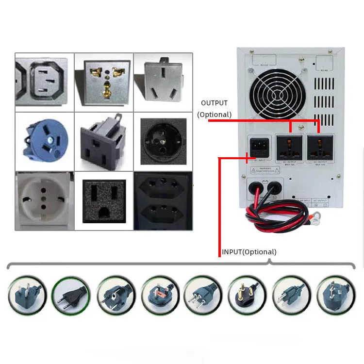 zumax factory direct sale 110V 120V INPUT OUTPUT 12V 24V Battery voltage ups backup power