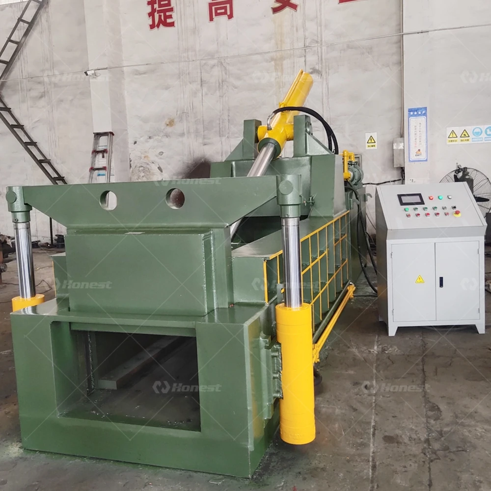Hydraulic Scrap Metal Baler Waste Aluminum Can Iron Metal Chips Pressing Baling Machine For Sale In Good Price