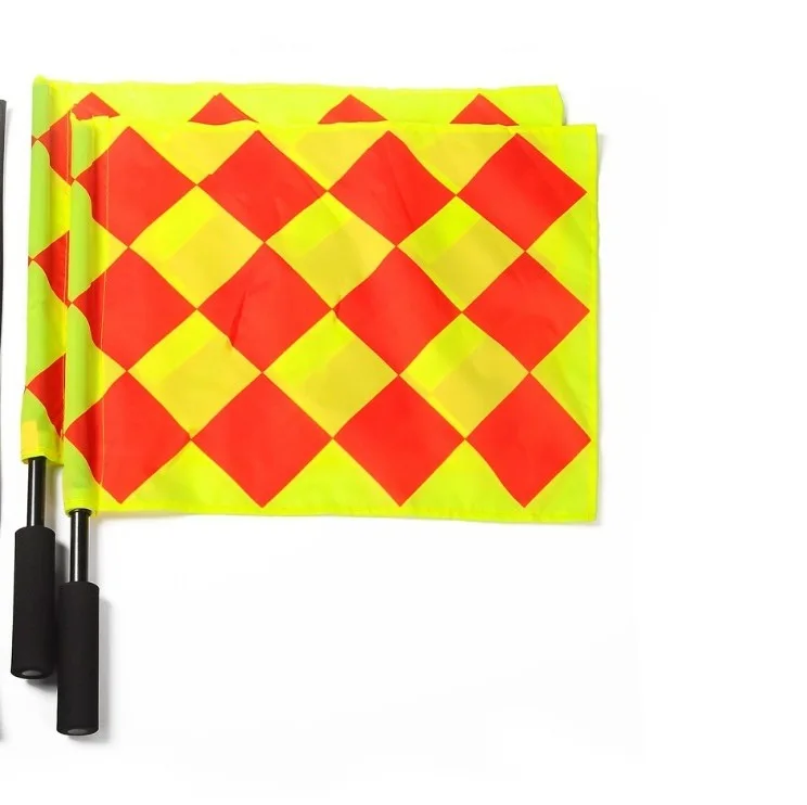 3D MAX Factory Direct Sales Cheap Mini Signal Handheld Soccer Referee Racing Flags Hand Held Referee Linesman Flag
