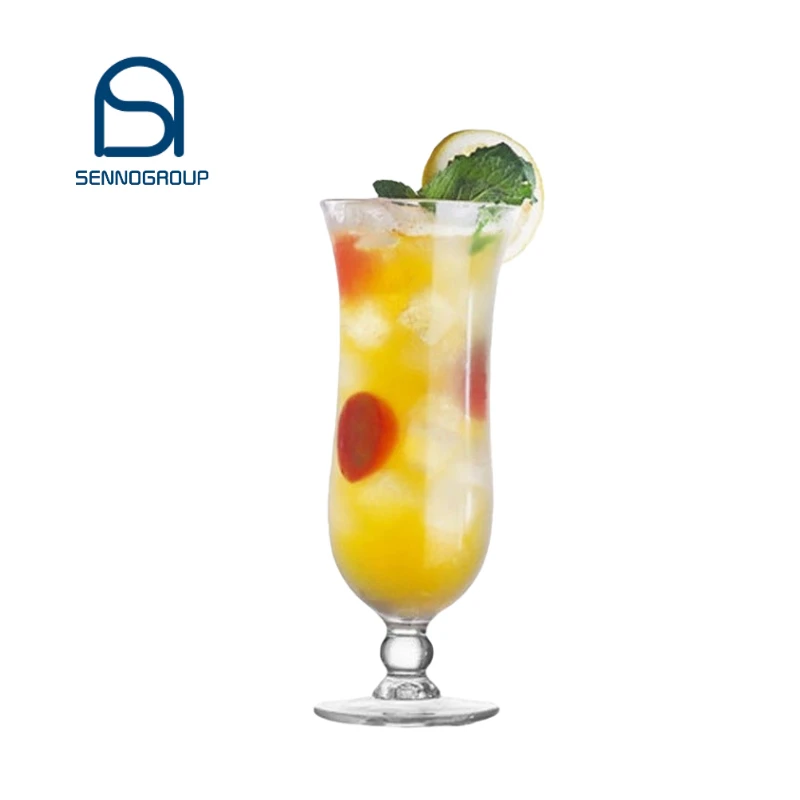 Unique Customized Plastic Hurricane Cocktail Glass Plastic Drinkware Hurricane Cocktail Glasses Wine Glass Juice Drinking Glass