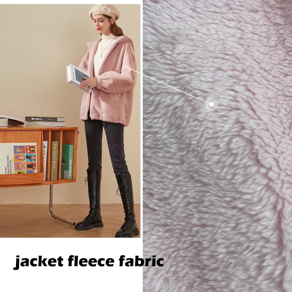 100% polyester solid long hair 140g thin arctic fleece plush fabric for toy home textile clothing jacket lining