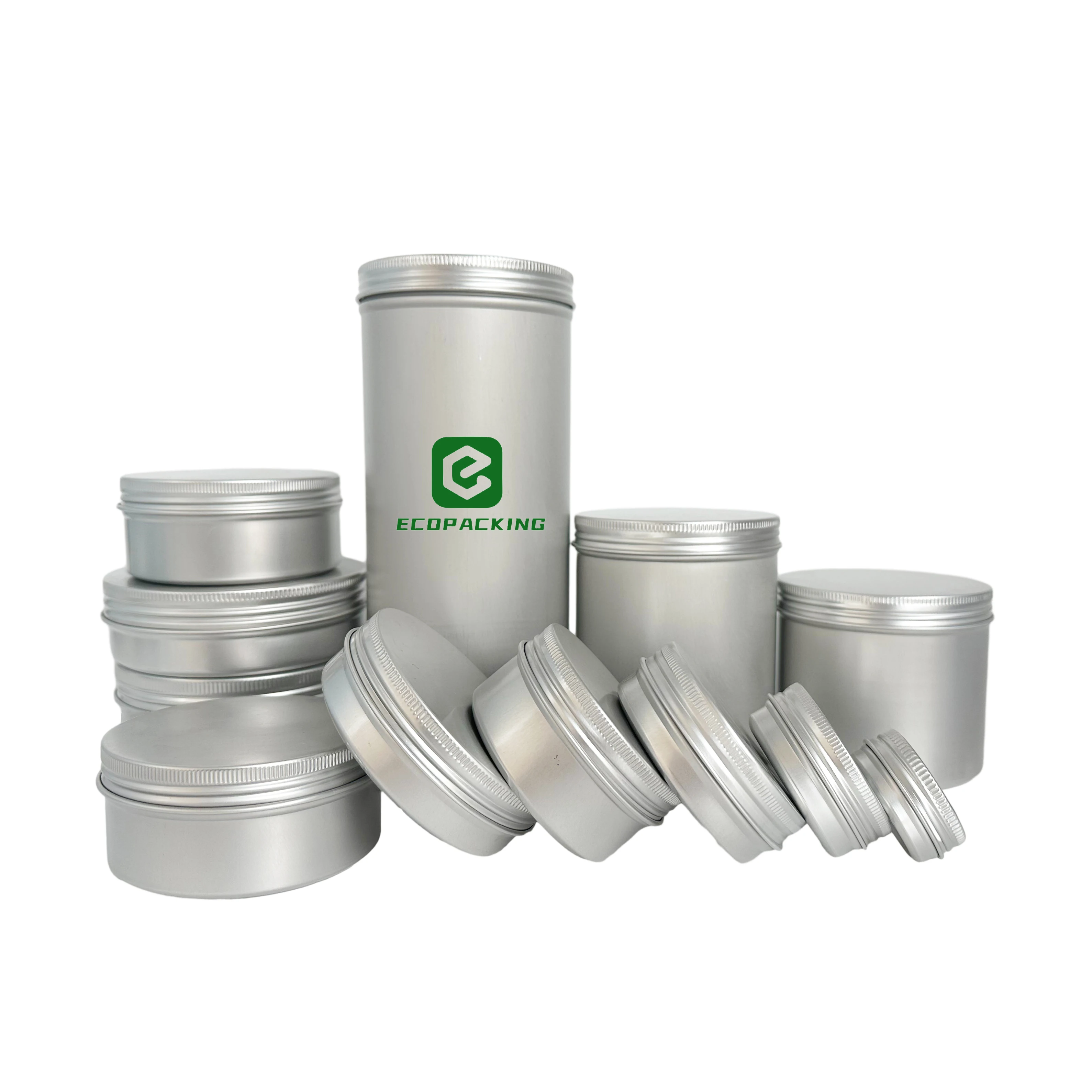 5ml 10ml 15ml 20ml 30ml 50ml 60ml 80ml 100ml 150ml 200ml 250ml 500ml 750ml 1000ml cosmetic cream balm candle aluminum tin jar