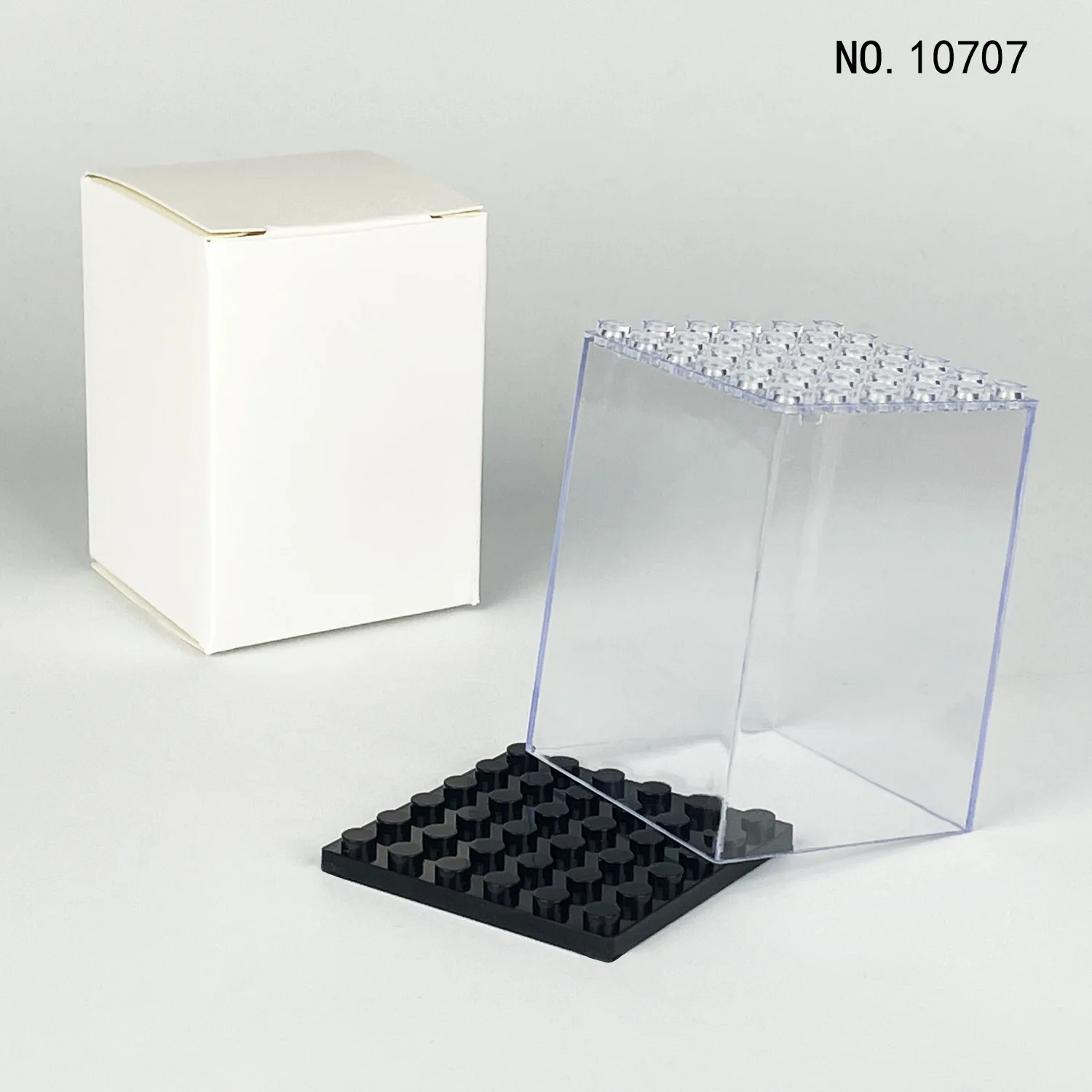 Detachable display box 1PCS doll storage three level dust transparent cover assembled doll building blocks toys