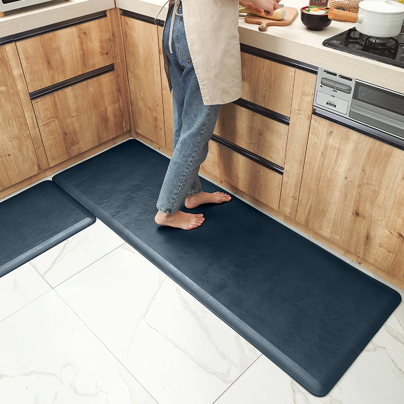 Waterproof Indoor Foot Mat Kitchen Mat Set Of 2 Anti Fatigue Comfort Kitchen Rug Kitchen Floor Mats