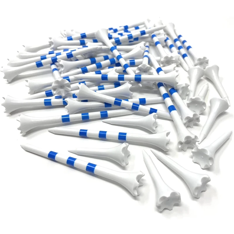 Manufacturer Custom Logo Printing Plastic Unbreakable Golf Tees Professional Plastic Golf Tees