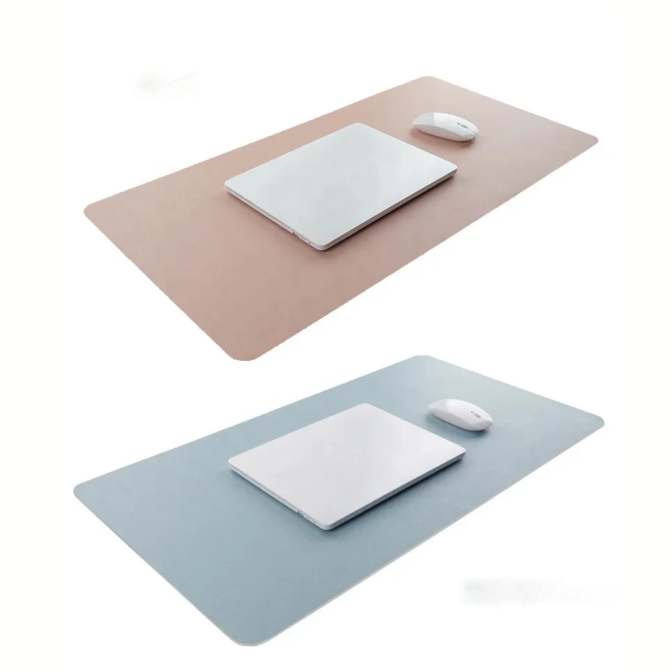 Custom Table Mat Non Slip Waterproof PU Leather Desk Pad Gaming Protector Office Table Mat Mouse Pad