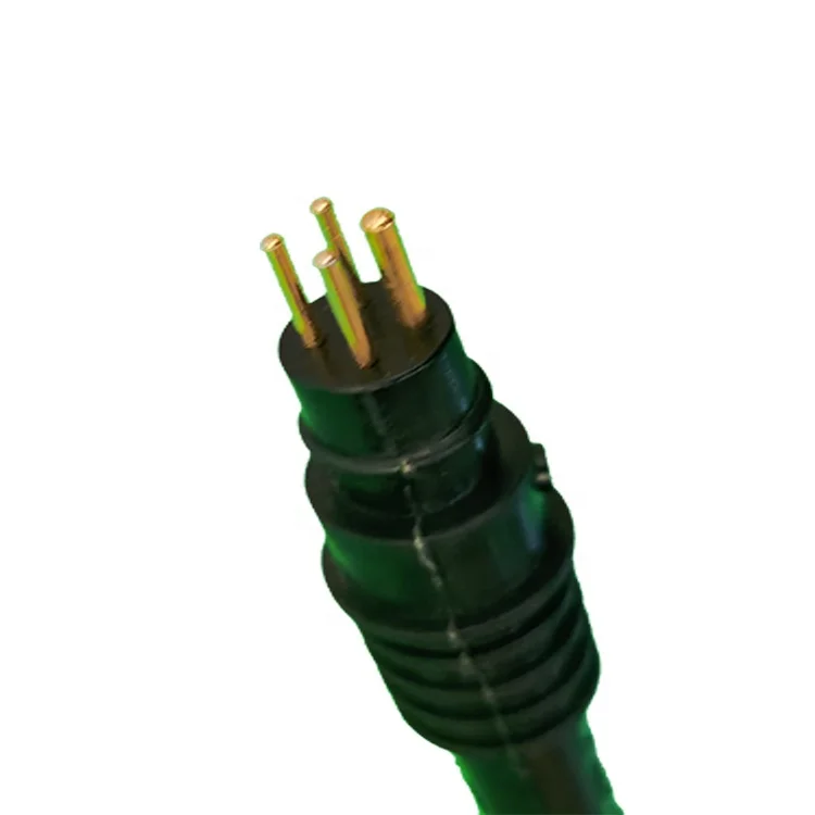 Factory Supply Made In China Professional Diving Helmet Accessories 4 Pin Male Rubber Molded Connector