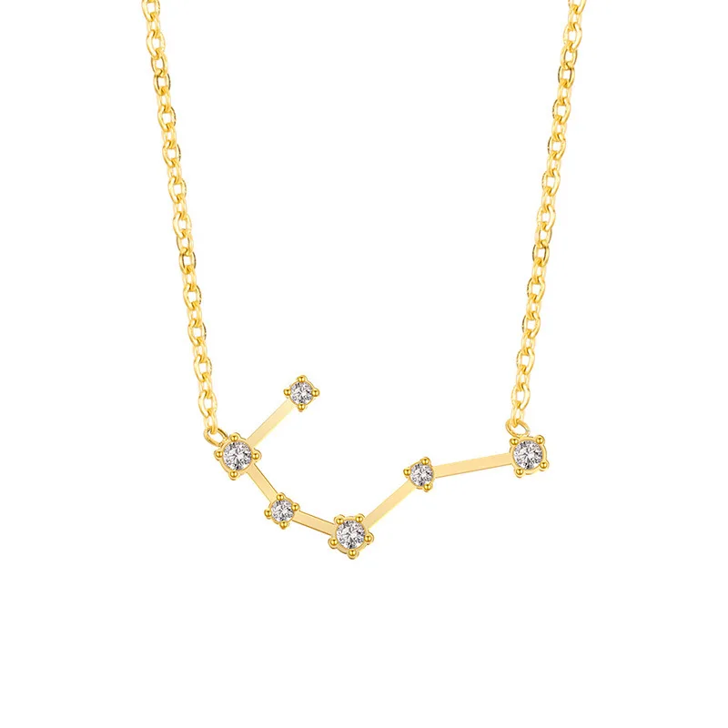 Fashion Stainless Steel Horoscope Necklace New Design Jewelry Necklace Of 12 Zodiac Signs