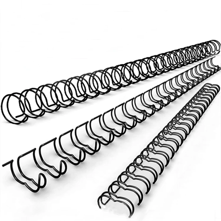 New! Hot selling 5/8' 21 loops cheap black spiral metal 2 1 pitch spiral spring binding wire