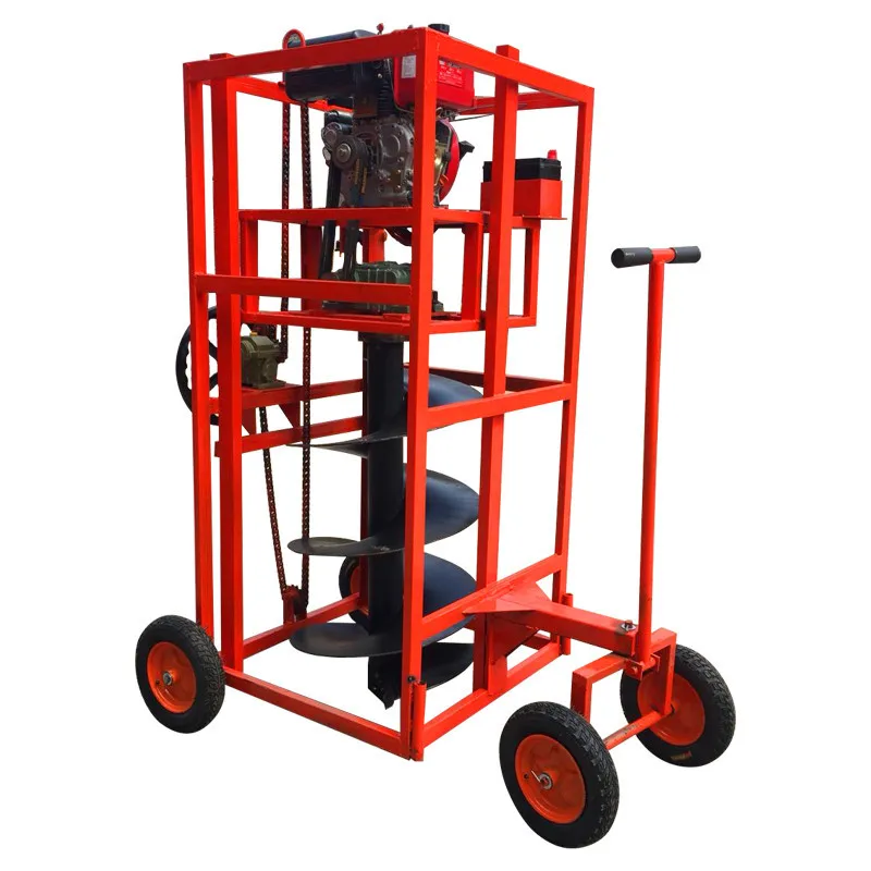Digging Machinery Hydraulic Mini Earth Auger Pole Erection Machine Auger Bore Pile Foundation Machine