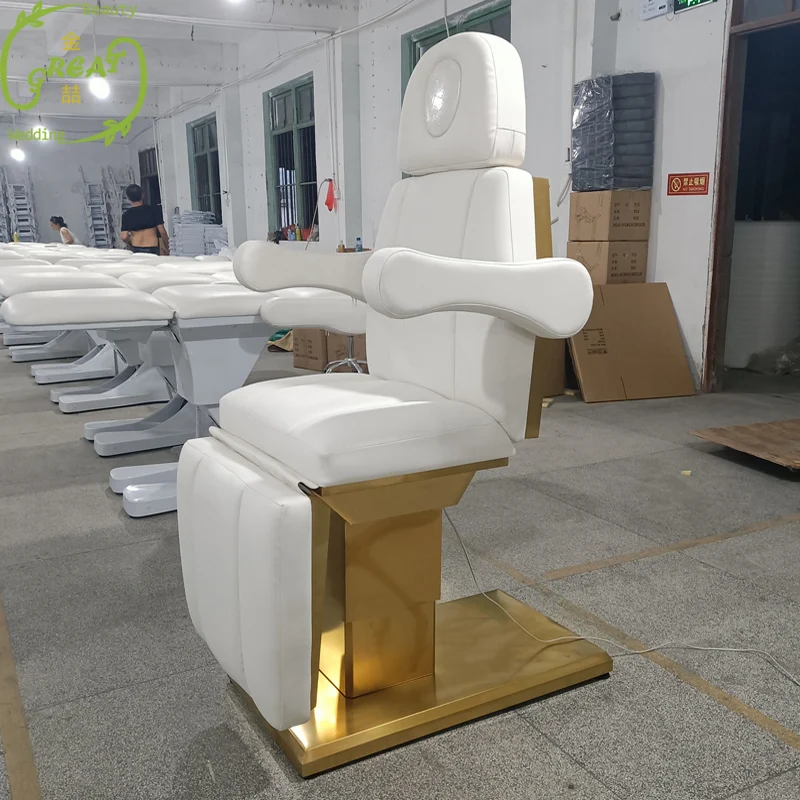 Modern with salon motor thai for beauty furniture electric facial spa table luxury black white elderly stone thermal massage bed