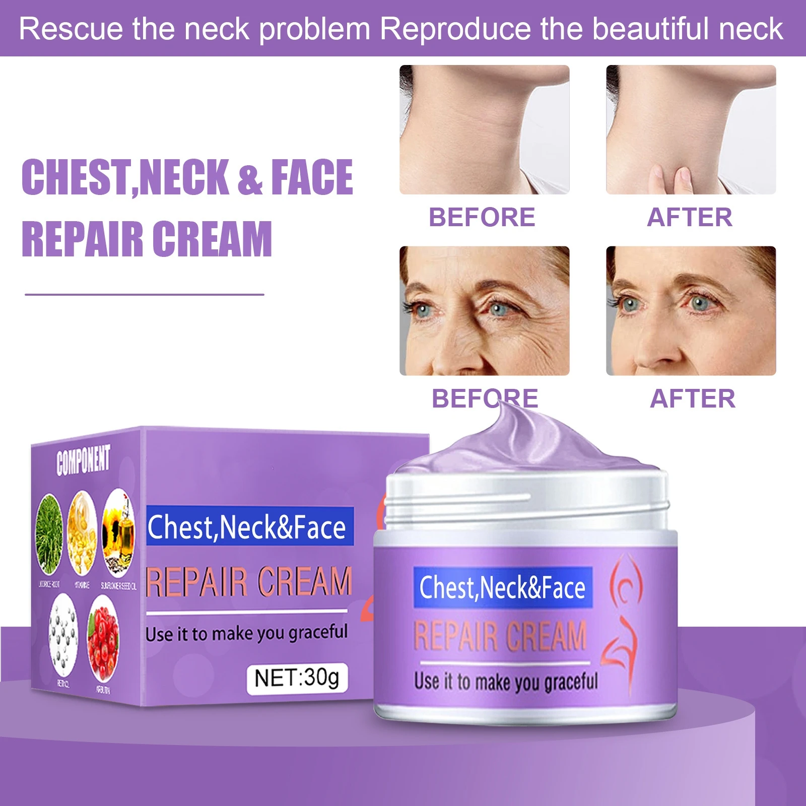 2022 Anti Wrinkle Essence Whitening Firming Cream Anti Aging Cream for Chest Neck and Face ready to ship