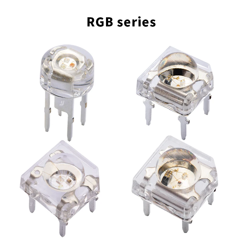 3V 1200mcd 5mm 3mm Led Flat Head Blue Color Super Flux LED Convex Lens Four Pins Piranha 460 - 470nm Dip F5 LED Emitting Diode