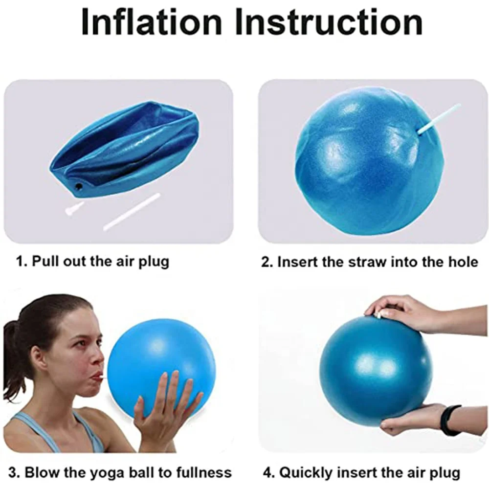 2023 Custom Logo Anti Burst Big Core Pilates Wholesale Exercise Fitness Gym 25cm PVC Yoga Ball