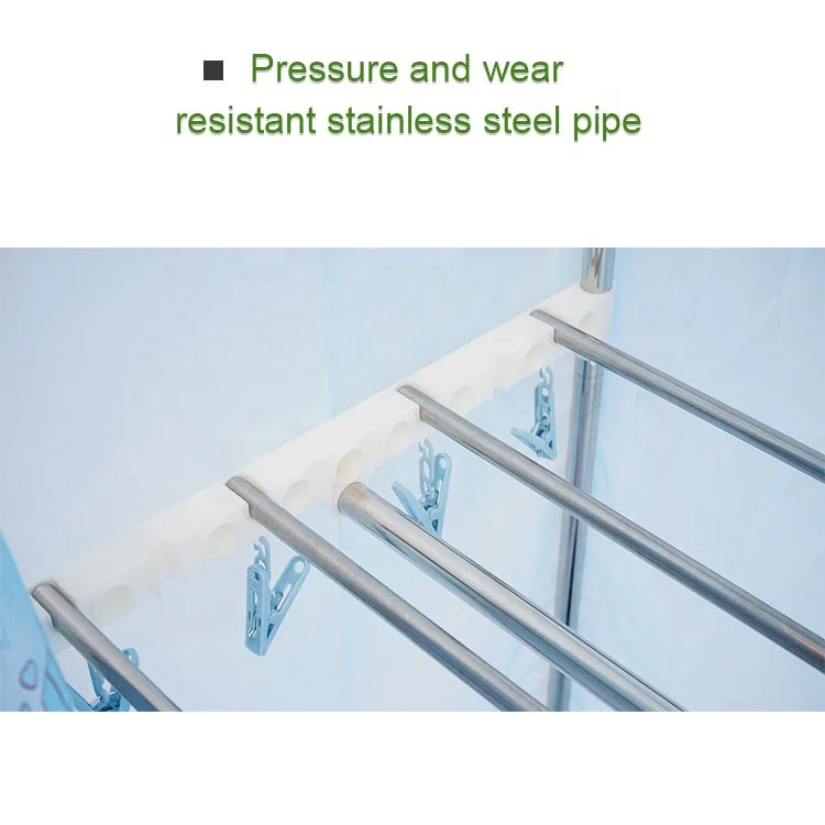 New Square Stainless Steel Double 220V Electric Clothes Dryer Machine Waterproof Cloth Indoor Clothes Air Dryer Layer Dryer