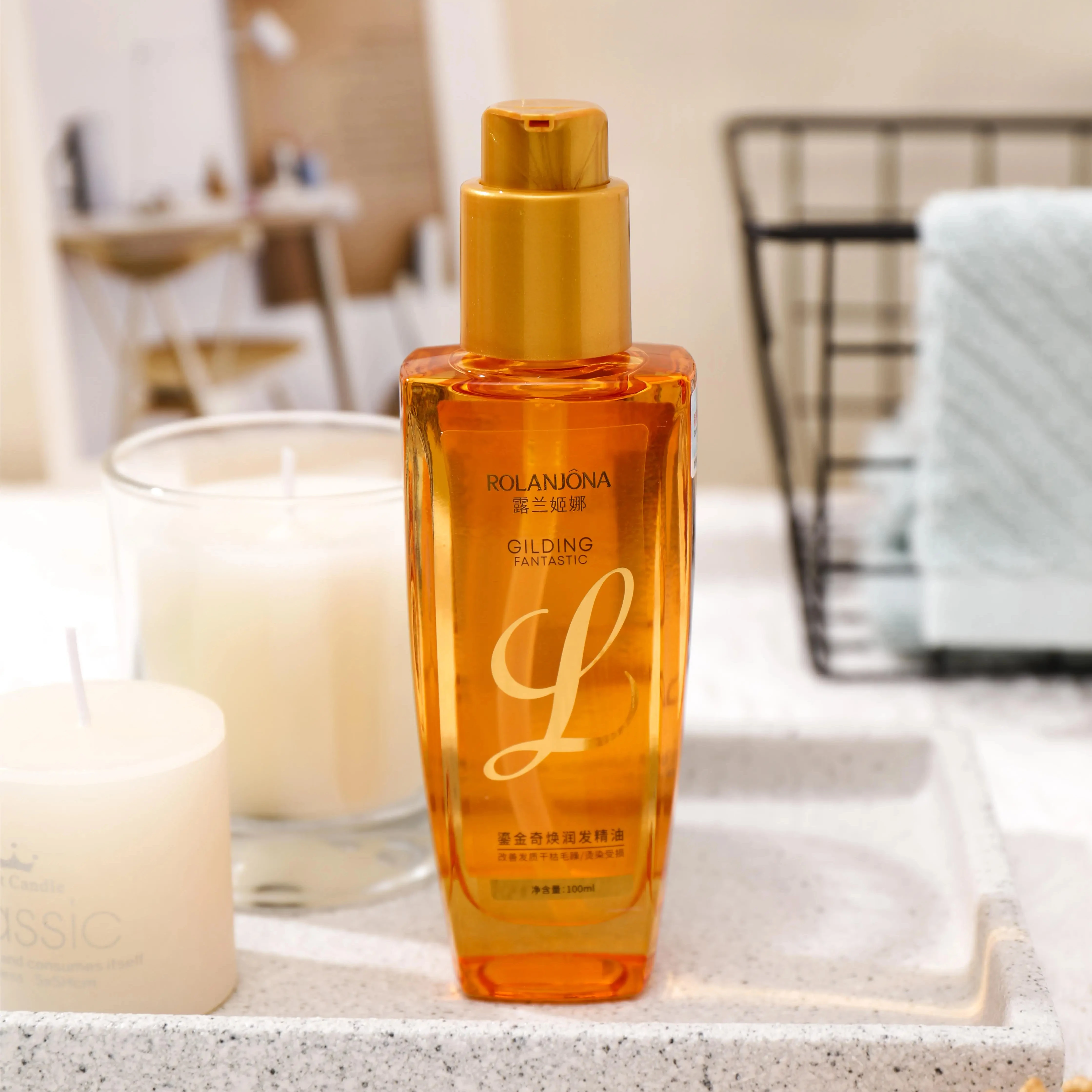 New Arrival Private Label Rolanjona GILDING FANTASTIC HAIR OIL Hair Care For Repairing Nourishing Soothing Essential Oil