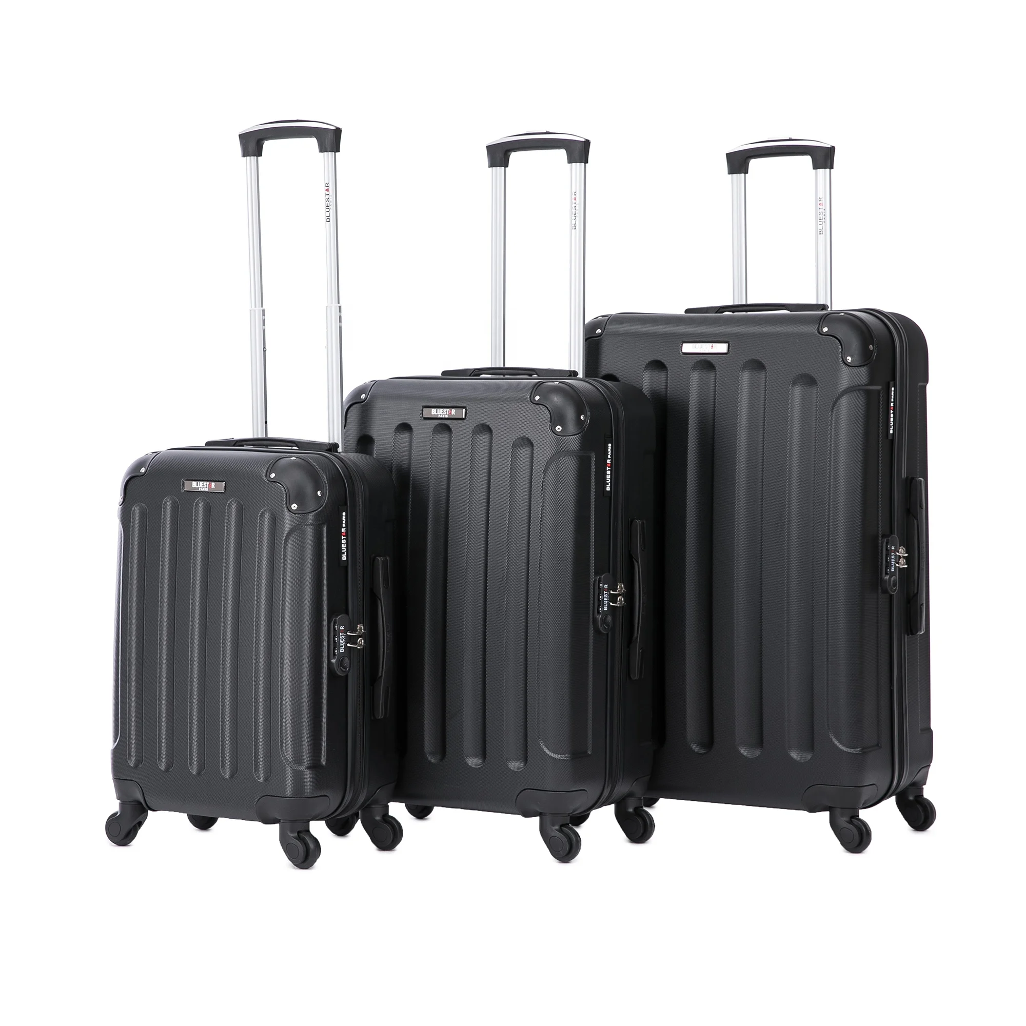 Trolley Luggage Suitcase Carry On Travel Bag Cabin ABS 3PCS 20 24 28inch Rolling Single Wheels Factory OEM ODM Custom Made