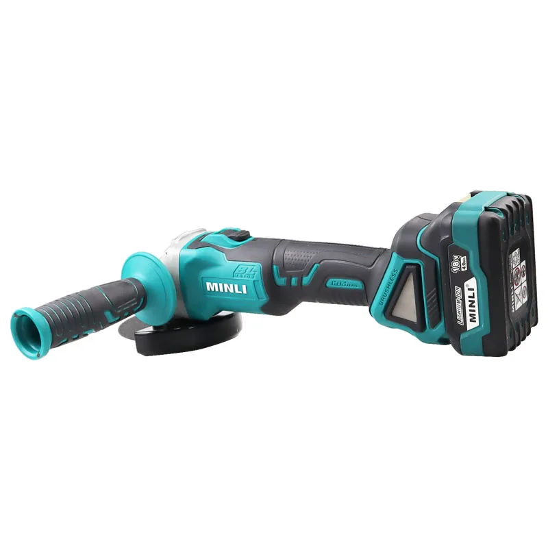 Brushless Lithium Angle Grinder Cordless Cutter High Power Grinder