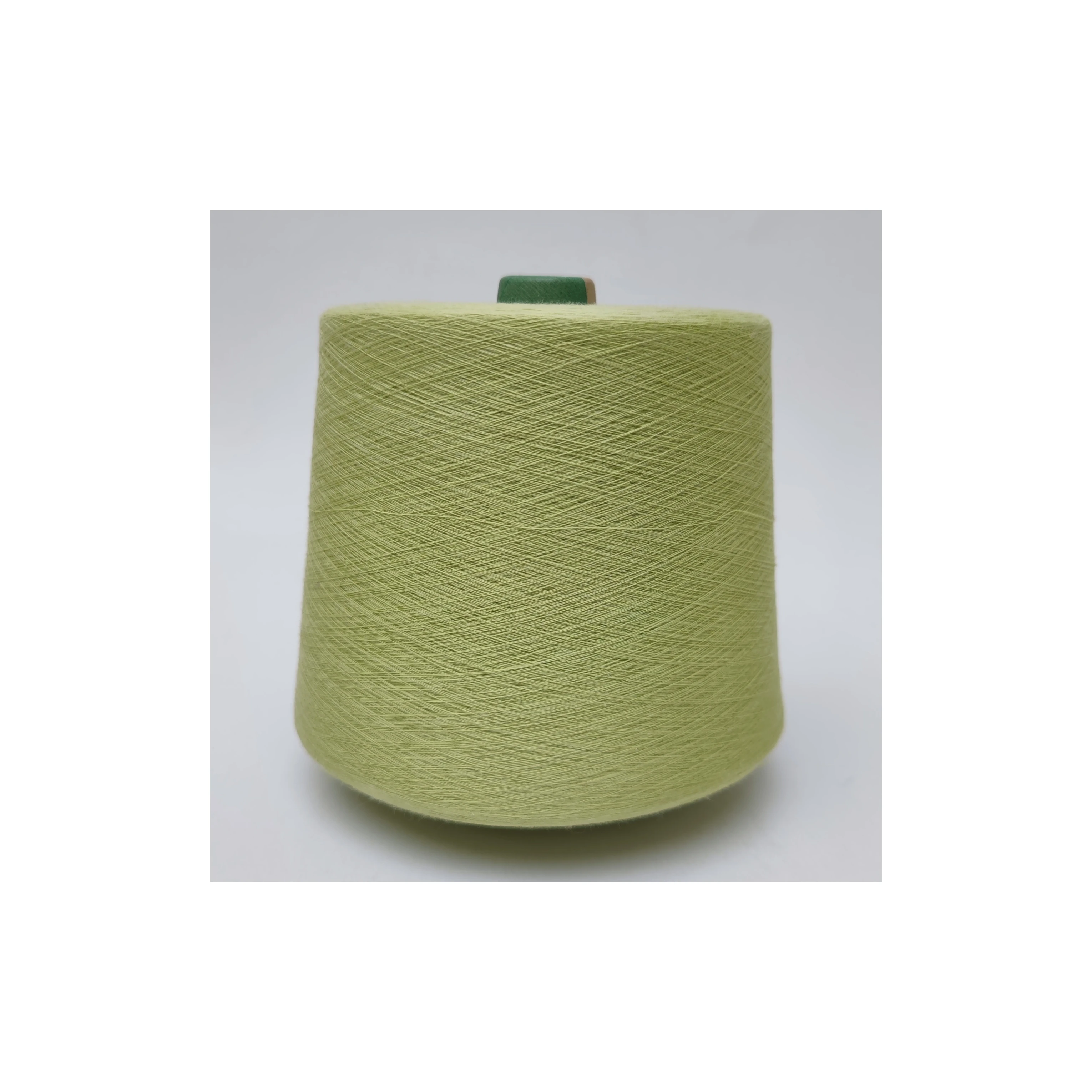green high-quality 100% cotton dyed yarn for knitting for towel BCI cotton 20s 30s Carded yarn Combed yarn
