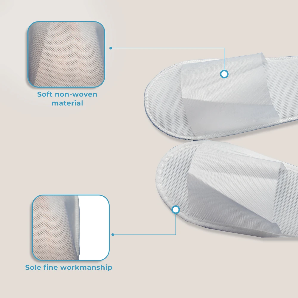 Low Budget Hotel Amenities Premier Disposable Nonwoven Slippers Hotel Supplies from Reliable Supplier