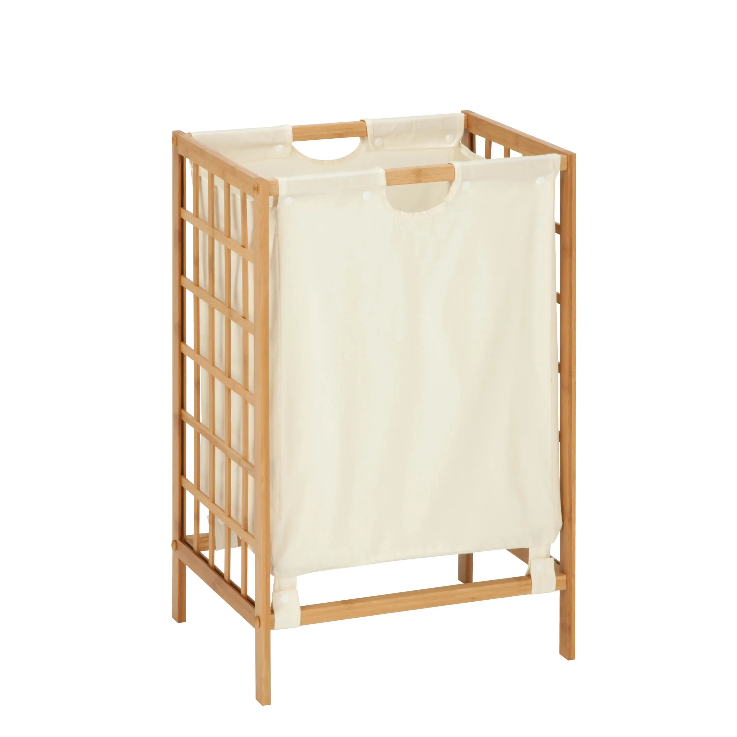 Wood Laundry Hamper Bamboo Laundry Basket with Liner Bag Storage Hamper Shelves Space Saving Laundry Room Shelves