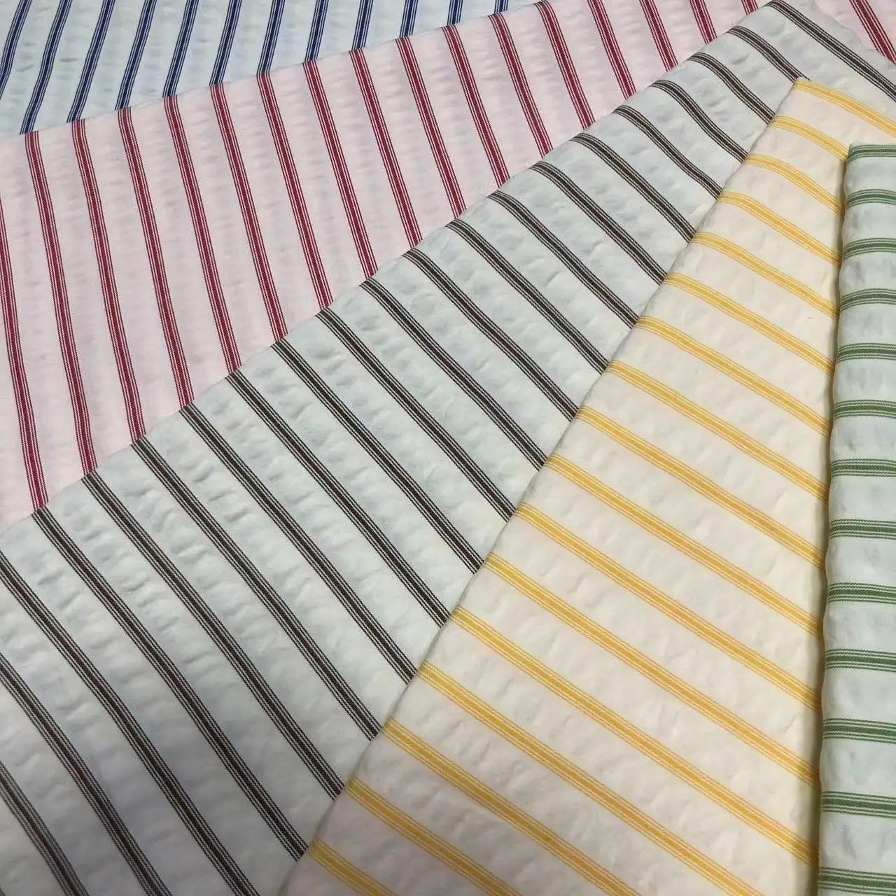 Jiexingtextile Woven Yarn-Dyed TC CVC Cotton Stripes Shirt Fabric Plain Style for Boys/Girls T-Shirts & Bags Coating Pattern