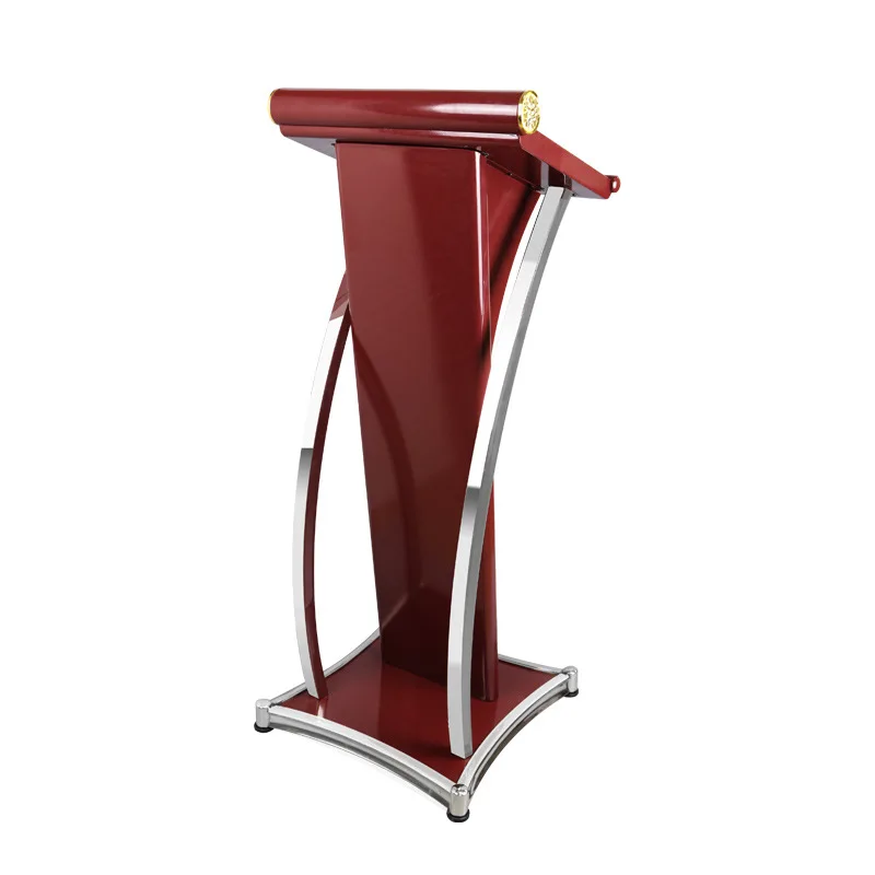 
Wholesale Hot Sale High Quality Classroom Podium Rostrum Speech Lectern Stands Wooden Church Podium  (1600320804851)