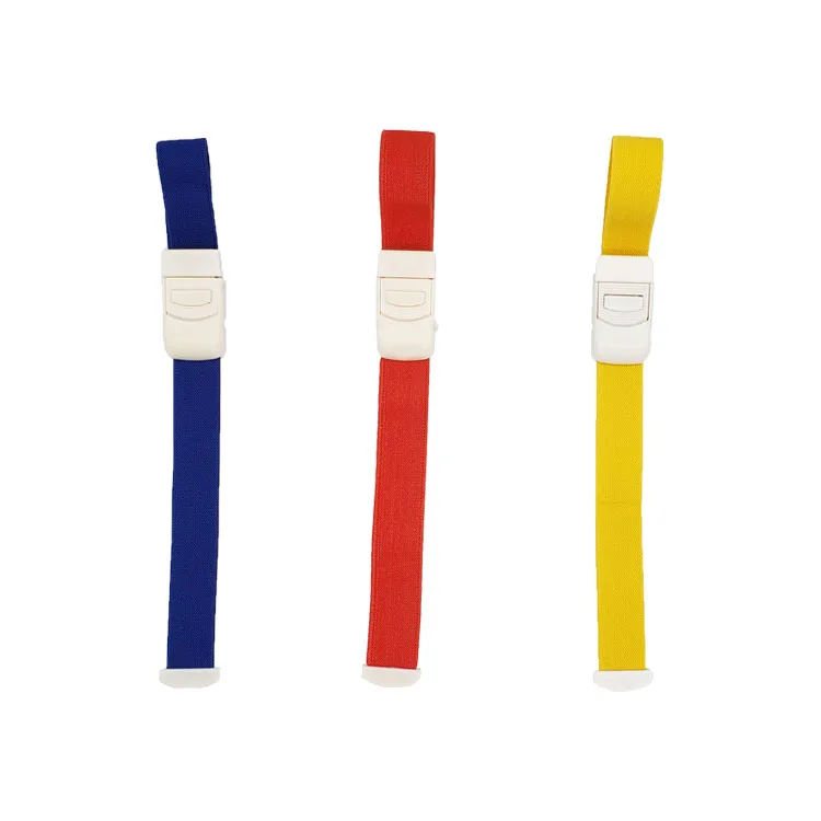 Customized Logo Latex Free Blood Collection Disposable Pull Through Buckle Tourniquet Medical