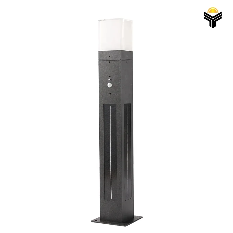 Новый дизайн садовый газон 4 панели солнечных батарей водонепроницаемый уличный свет из нержавеющей стали Солнечный с человеческим датчиком