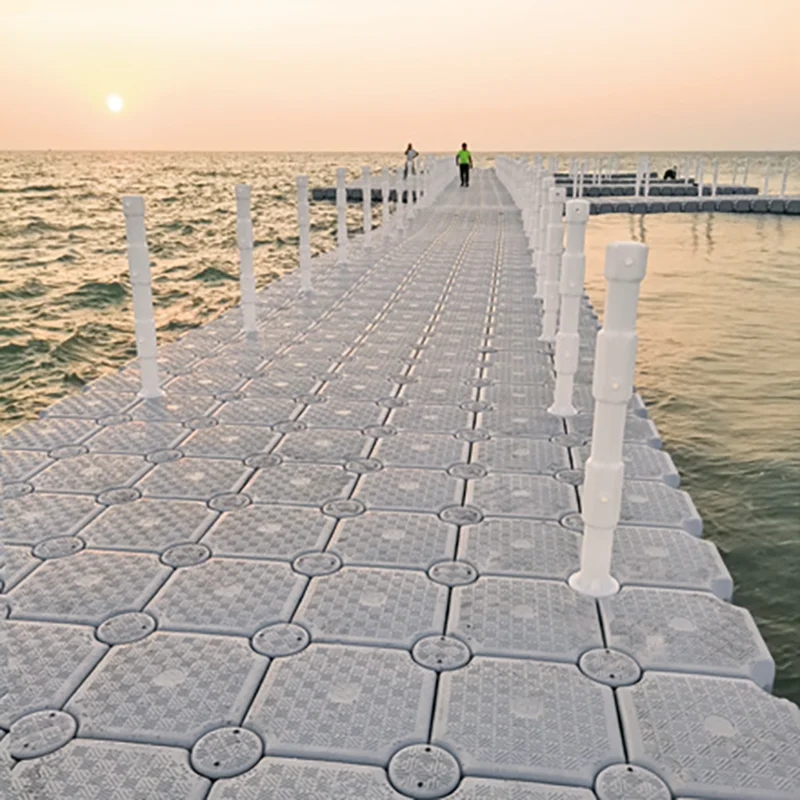 New style modular hdpe plastic floating pontoon for Yacht jet ski floating dock make in China