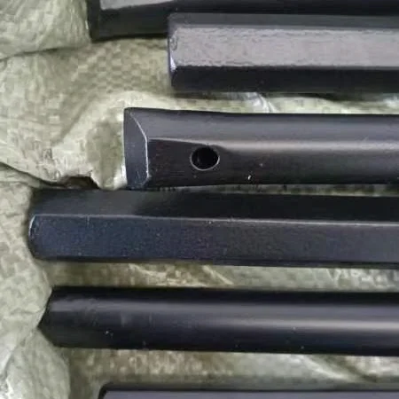 New design underground machine pipe sharpener integral steel plug hole rod for rock drilling