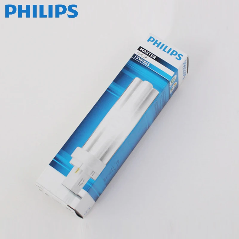 Philips table lamp tube 2 pin 4 pin eye fluorescent lamp two four needle energy saving cannula H tube 10/13/18/26W