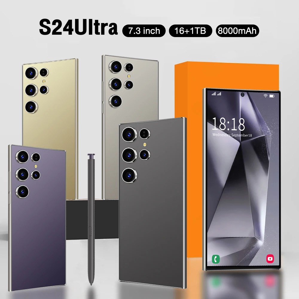 2024 оригинальный смартфон S24 Ultra 5g 7 3 дюймов Android 14 мобильный телефон 16 ГБ + 1 ТБ глобальная версия сотовый